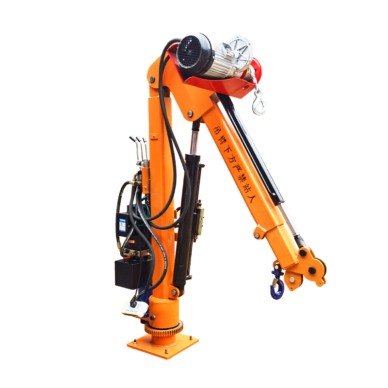 Fully electric portable vehicle mounted crane