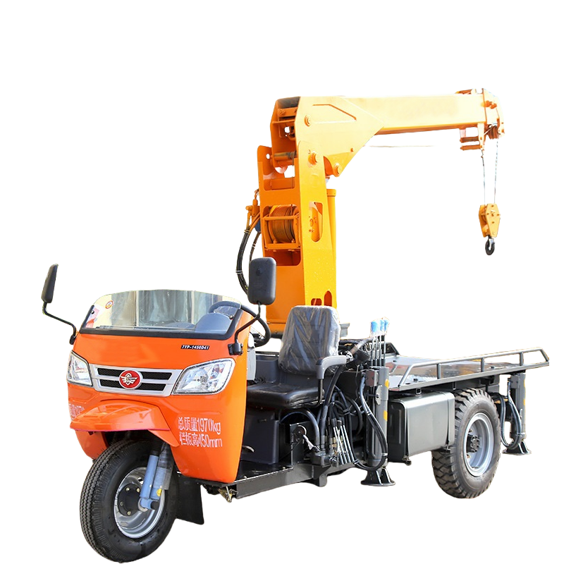 Three wheel crane