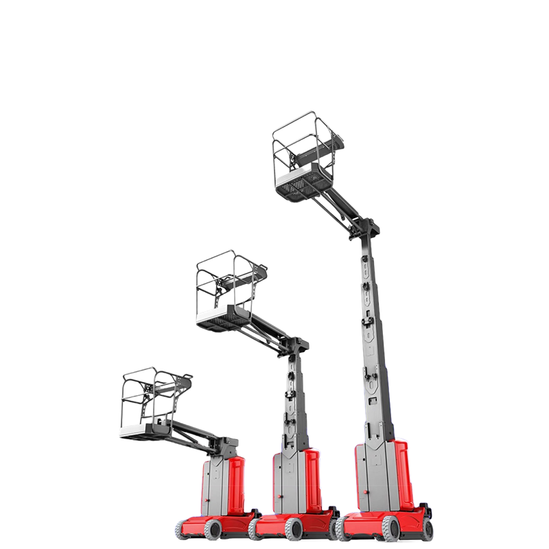 Curved arm aerial work platform