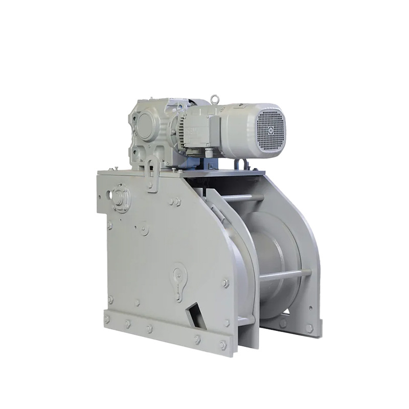 Marine electric mooring winch