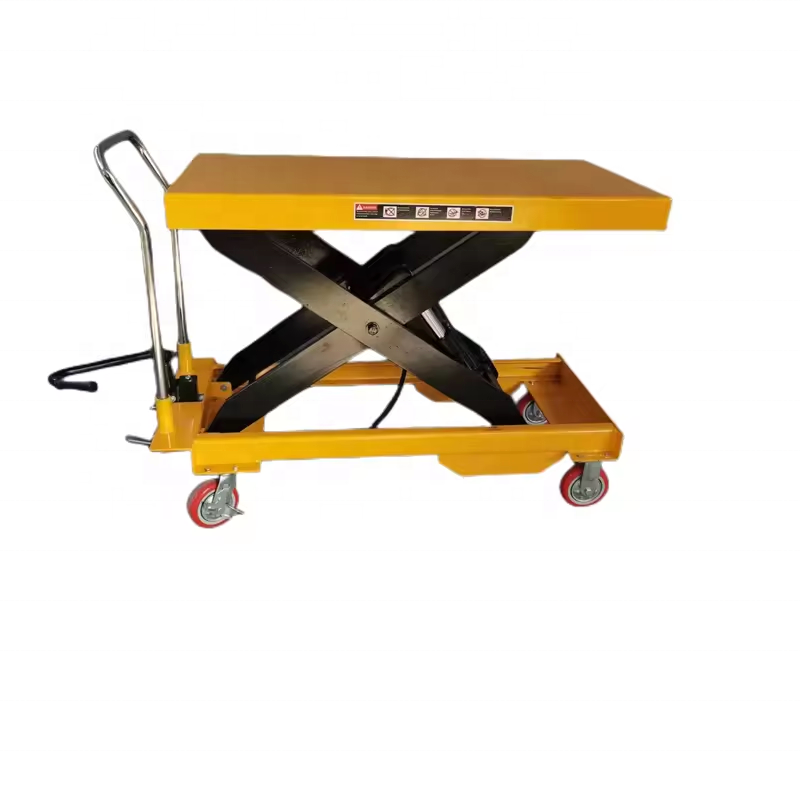 Portable Manual Hydraulic Scissor Lift Table Mobile Lift Platform